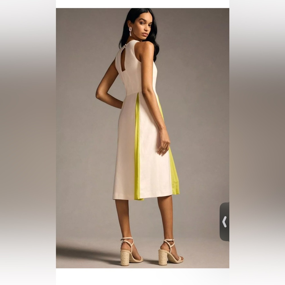 Maeve White and Yellow Dress